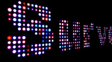 Siyah üzerine renkli metin araştırması