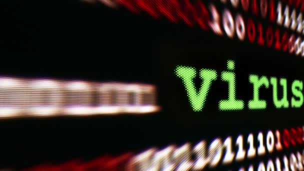Virus på nettet dolly shot koncept – Stock-video
