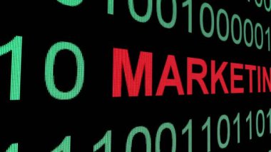 Pazarlama veri kulesi görüntüsü konsepti