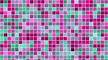 Çok Renkli Taşıma Pikselleriyle Canlı Soyut Geometrik Desen