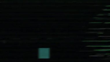 Gerçek Glitch Statik TV Gürültüsü Geçişi