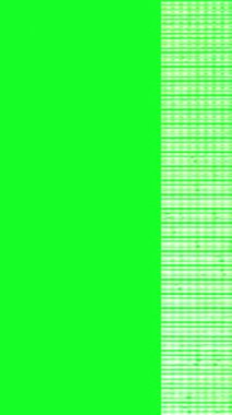 Glitch effect on green screen vertical video