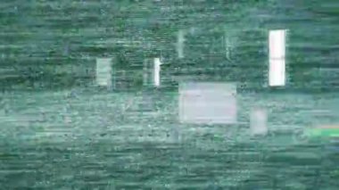 Gerçek Glitch Statik TV Gürültüsü Geçişi