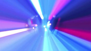 Close up of fiber optics and light rays