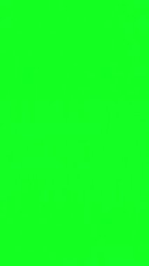 Glitch effect transition on green screen vertical video