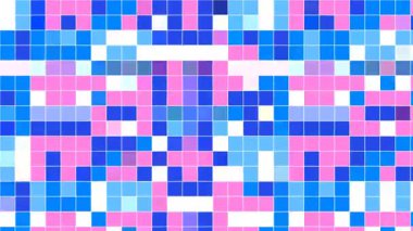 Çok Renkli Taşıma Pikselleriyle Canlı Soyut Geometrik Desen