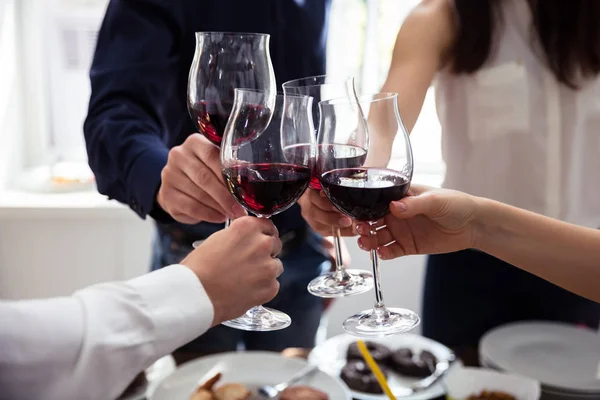 Close Friends Toasting Wineglasses Party — Stock Photo, Image