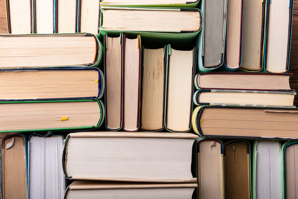 Full Frame Shot Of Books In Shelf