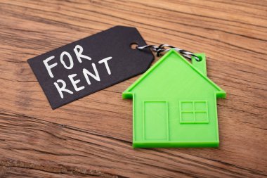 Kiralık ev anahtarları ile sera Anahtarlık Ahşap tablo