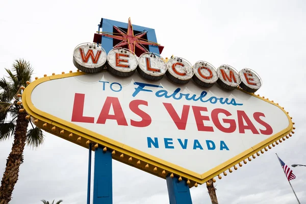 Bienvenido Fabuloso Las Vegas Iniciar Sesión Las Vegas Nevada — Foto de Stock