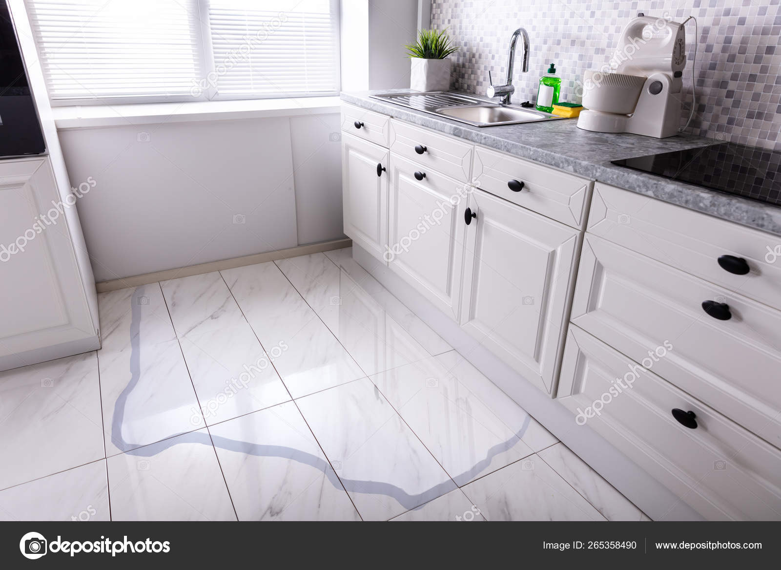 Water Damage in Kitchen