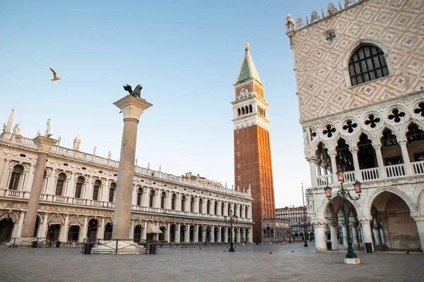 View San Marco Square Sunrise Venice Italy — Stock Photo, Image