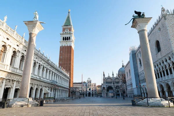 View San Marco Square Sunrise Venice Italy — Stock Photo, Image