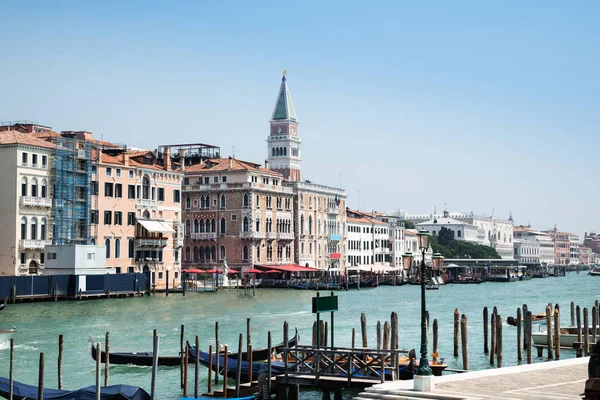 Vista Del Campanario San Marcos Desde Fondamenta Salute Venecia Italia — Foto de Stock