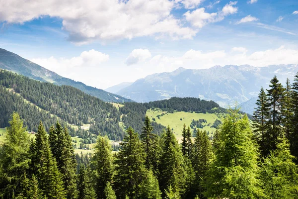 Bergkette Den Österreichischen Alpen Sommer — Stockfoto