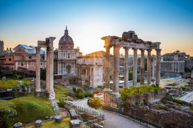 Roma Forumu Roma'da Gün Doğumunda, İtalya