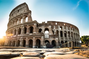 Colosseum Dış Roma'da Gün doğumunda, İtalya