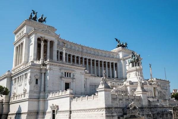 Památník Vittoria Emanuele Piazza Venezia Římě Itálie — Stock fotografie