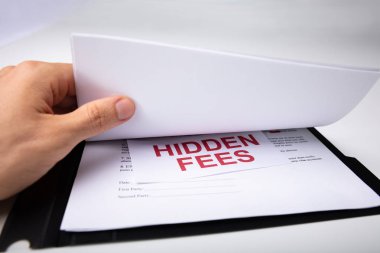 Person Found Hidden Fees In His Contract clipart