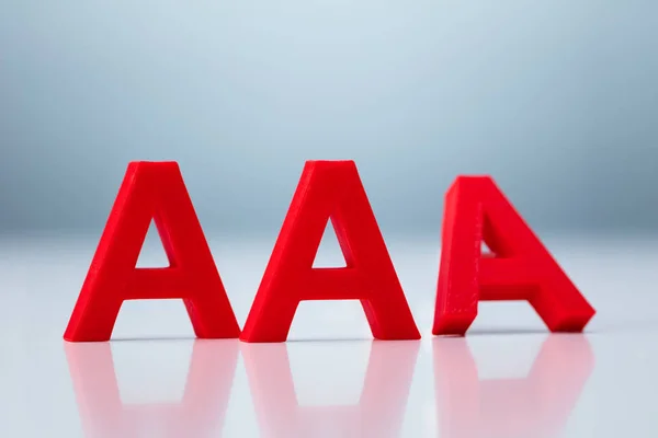 Credit Rating Decrease Aaa Concept — Stock Photo, Image