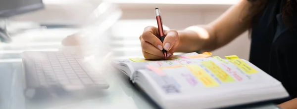 Kalender Schema Och Arrangör Agenda Händelseplanering — Stockfoto