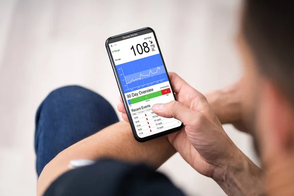 Continuous Glucose Monitor Blood Sugar Test Smart Phone App