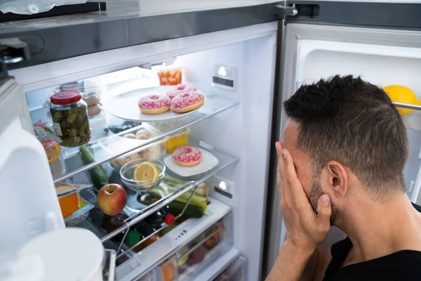 Плохой Гнилой Запах Вони Холодильнике Холодильнике — стоковое фото