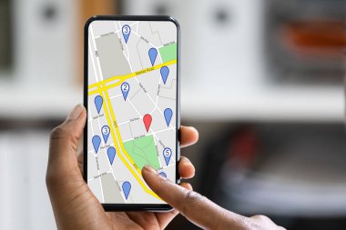 Cep telefonundaki GPS Konum Haritası Araması