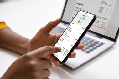 Cep telefonundaki Dijital Fatura Belgesi veya Ödeme Fişi
