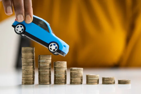 Toy Car Vehicle Sales Prices Decline — Stock Photo, Image