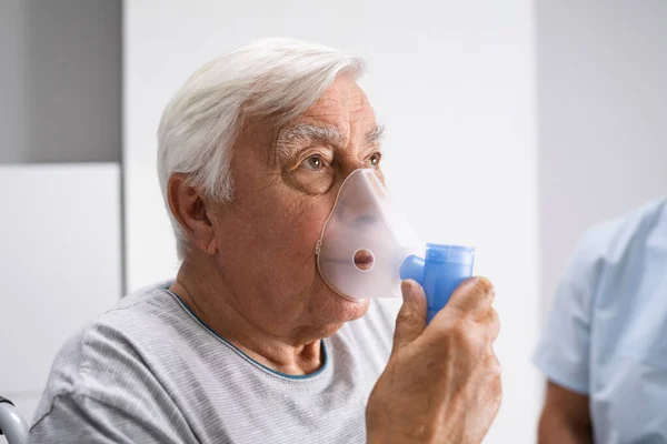 Copd Medizinische Fibrose Oder Asthma Kranker Patient — Stockfoto