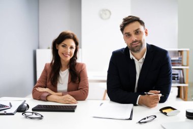 İki İş Adamı Video Konferansı Webcam Görünümü