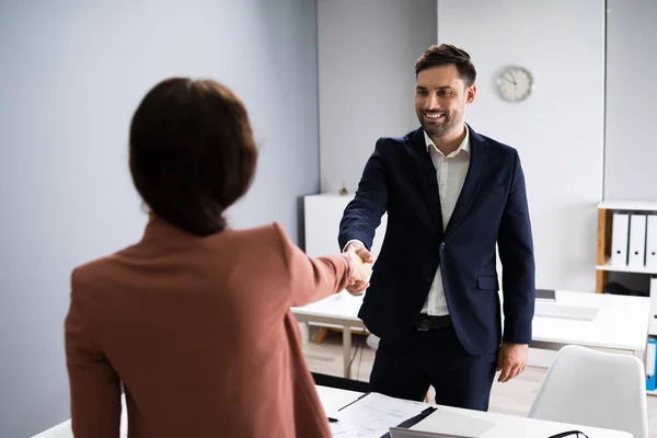 Personalvermittler Beim Vorstellungsgespräch Rechtspartner Amt — Stockfoto