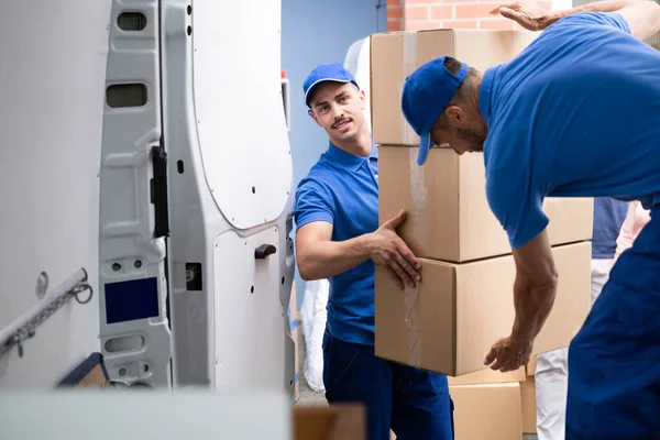 Moving House Truck Van Load Removal Delivery — Stock Photo, Image