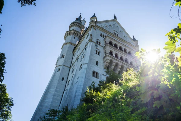 Neuschwanstein Slott Bayern Tyskland Berömda Palats — Stockfoto