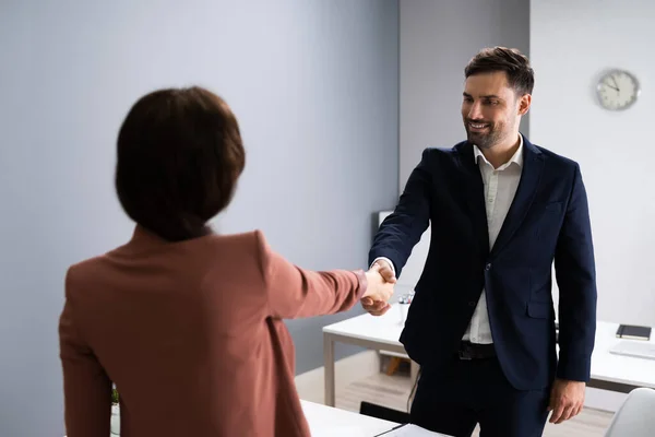 Contratação Recrutadores Entrevista Emprego Sócio Direito Escritório — Fotografia de Stock