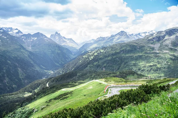 Montañas Alpes Montaña Alpina Austria Con Nubes — Foto de Stock