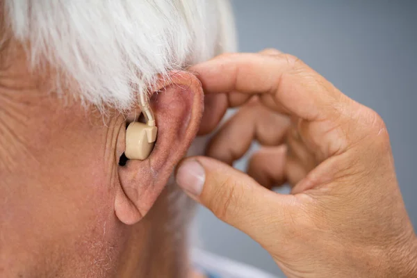 Usłyszeć Problemy Niepełnosprawnością Wspomagające Technologie Audiologiczne Słuchu — Zdjęcie stockowe