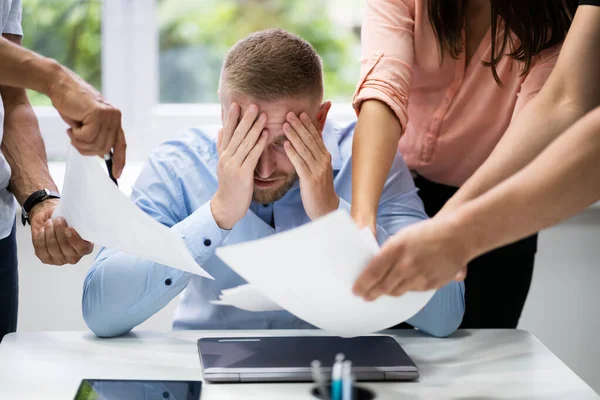 Стресс Рабочем Месте Офисе Business Headache — стоковое фото