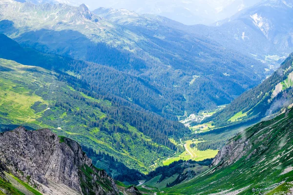 Alpen Gebergte Alpen Oostenrijk Berg Met Wolken — Stockfoto