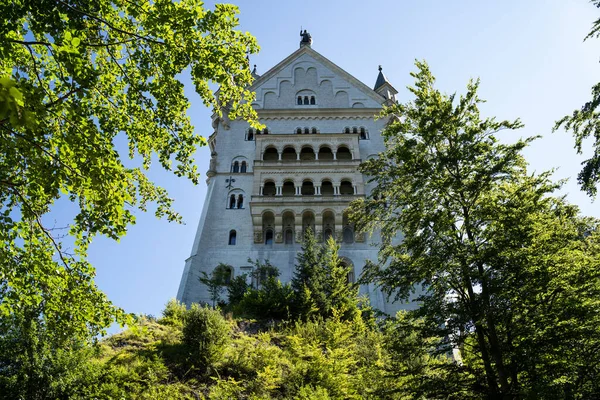 Castillo Neuschwanstein Baviera Alemania Palacio Famoso — Foto de Stock