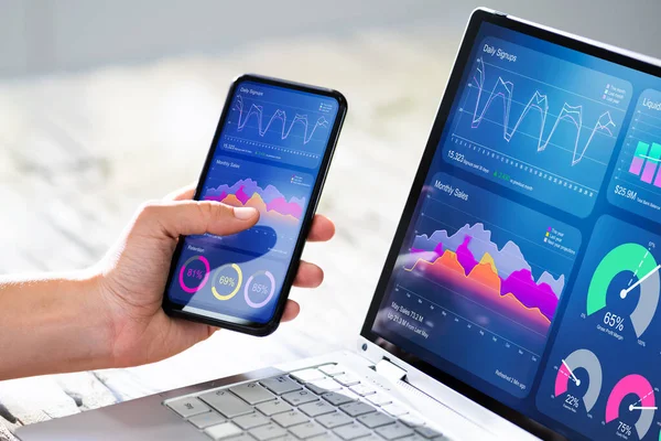Analitik sonuçlar cep telefonunda. Sayısal Veri Analisti