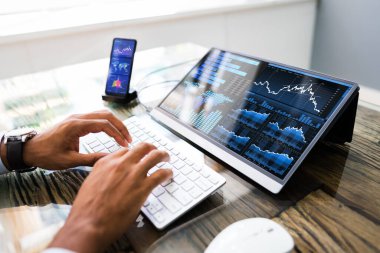 Cep telefonunda Harici Ekranlı Finansal Veri Analizleri