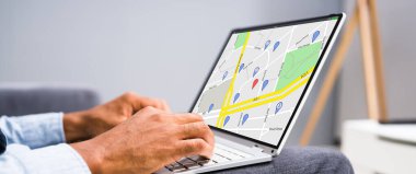 Haritadaki GPS Konum Araması Evde Çevrimiçi