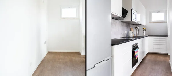 Home Keuken Interieur Remodel Voor — Stockfoto