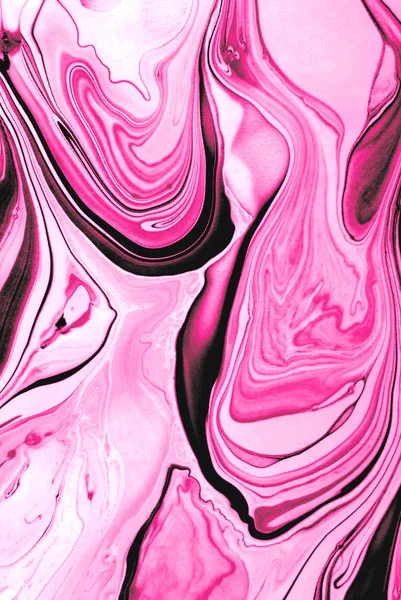 艺术波浪背景的粉红色抽象 — 图库照片