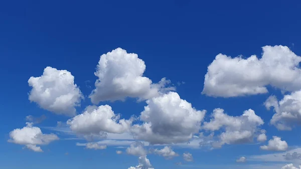 Skyer Gruppe Skyer Oven Den Klare Blå Himmel - Stock-foto