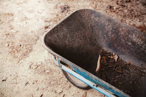 Leerer Dorfwagen Bereit Für Mehr Holz Ländlicher Lebensstil — Stockfoto