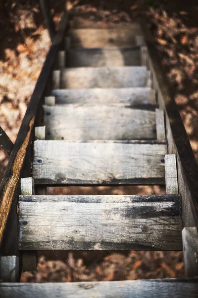 古い木製階段 — ストック写真
