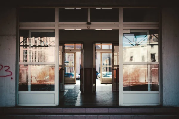 Old Railway Station Entrance — Stock Photo, Image